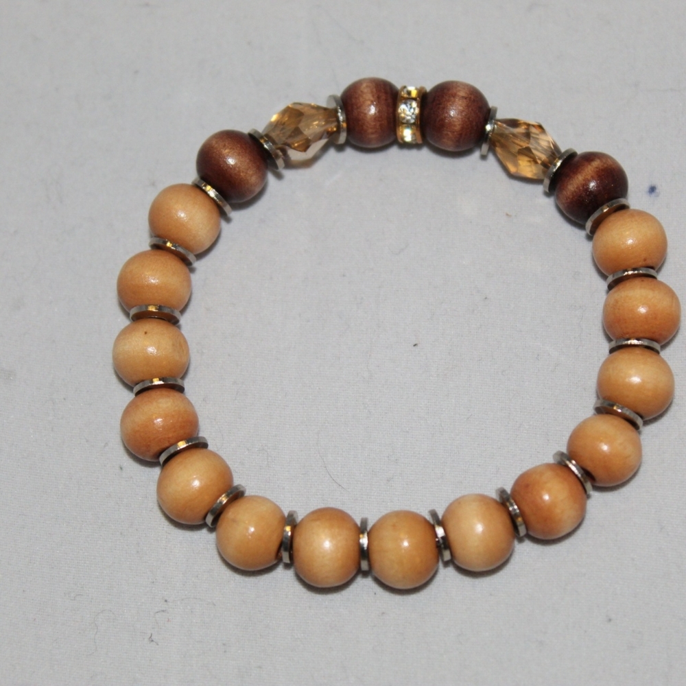 Brown wood bracelet